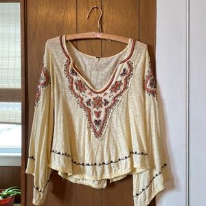 Free People bell sleeve fairy shirt
